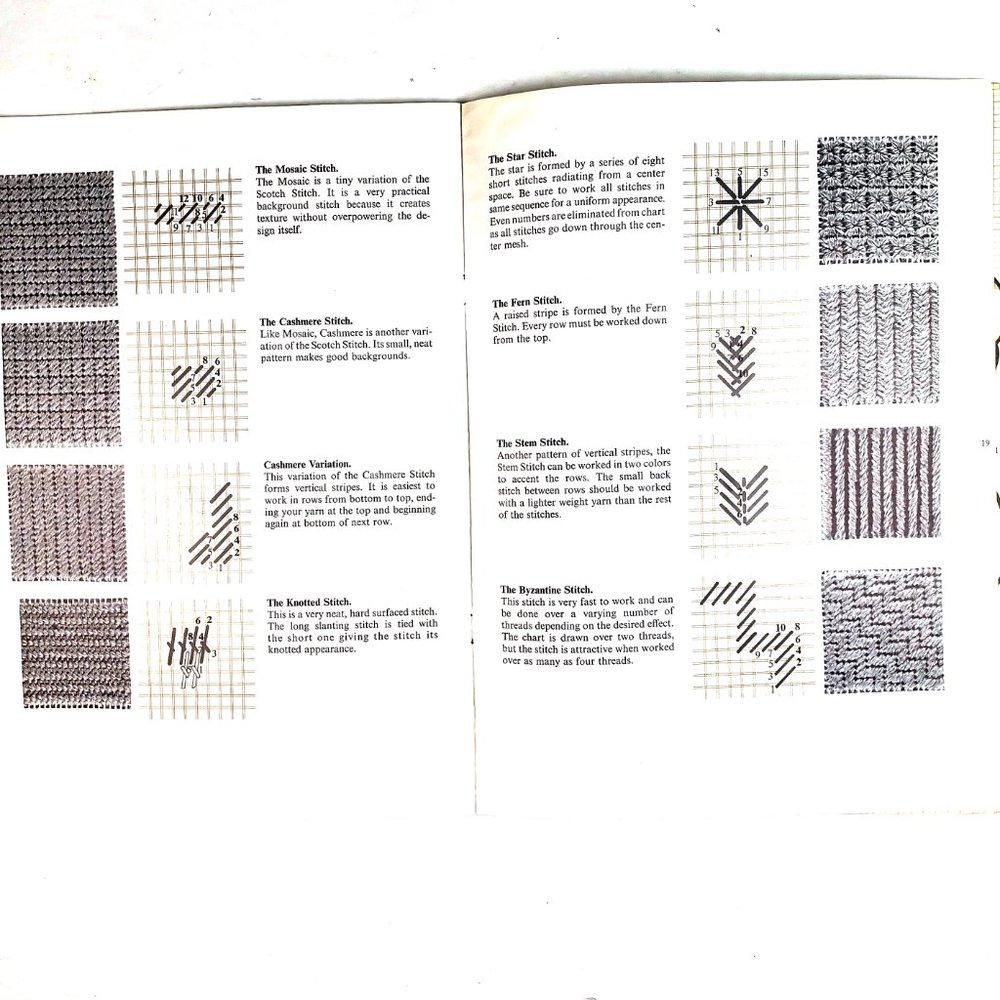 Beginner's Needlepoint Margaret Boyles Columbia Minerva Book 207 36 Pages 1972 - Picture 12 of 16